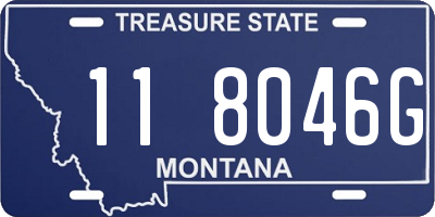 MT license plate 118046G