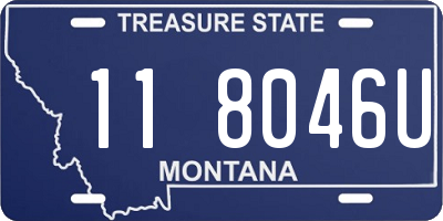 MT license plate 118046U