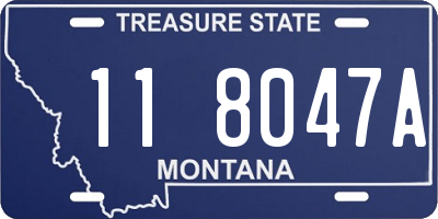 MT license plate 118047A