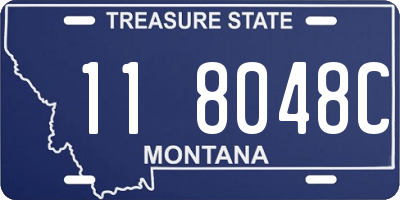 MT license plate 118048C