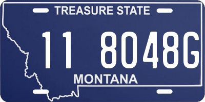 MT license plate 118048G