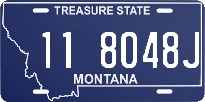 MT license plate 118048J