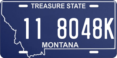 MT license plate 118048K