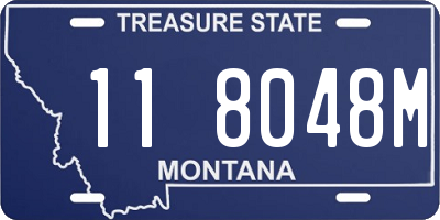 MT license plate 118048M