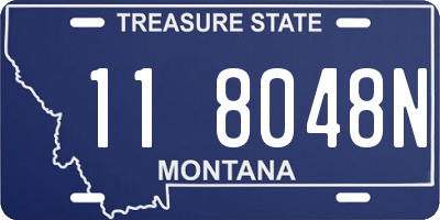 MT license plate 118048N