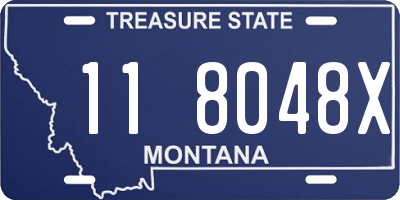 MT license plate 118048X