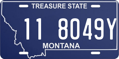 MT license plate 118049Y