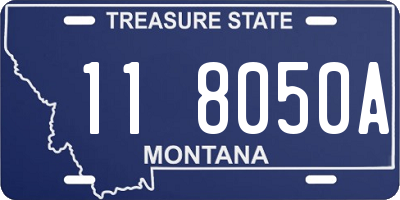 MT license plate 118050A