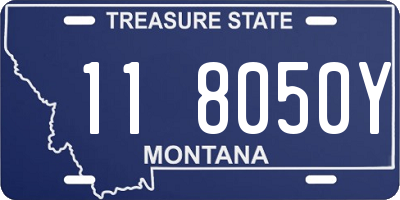 MT license plate 118050Y