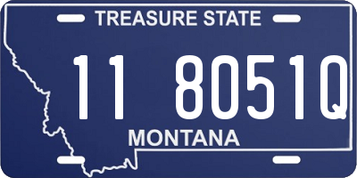 MT license plate 118051Q