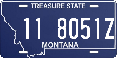 MT license plate 118051Z