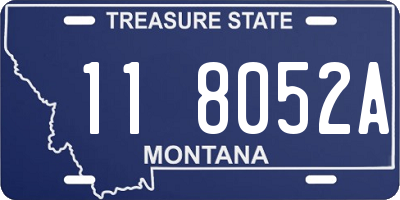 MT license plate 118052A