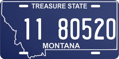 MT license plate 118052O