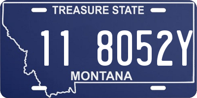 MT license plate 118052Y