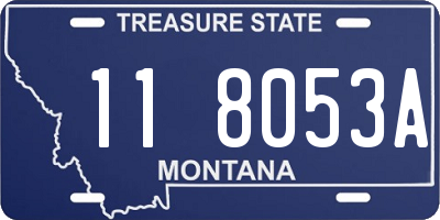MT license plate 118053A