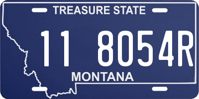 MT license plate 118054R