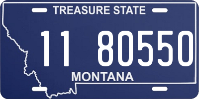 MT license plate 118055O