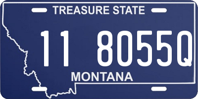 MT license plate 118055Q