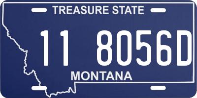 MT license plate 118056D