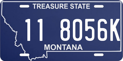MT license plate 118056K
