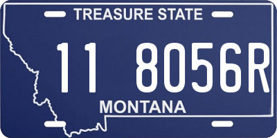 MT license plate 118056R