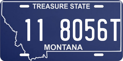 MT license plate 118056T