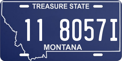 MT license plate 118057I