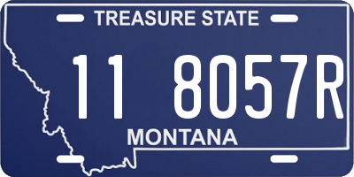 MT license plate 118057R