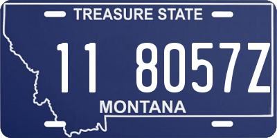 MT license plate 118057Z