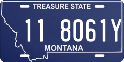 MT license plate 118061Y