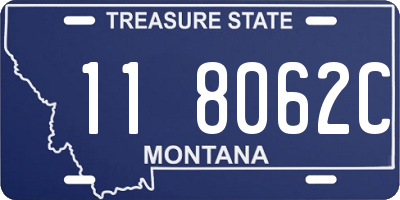 MT license plate 118062C