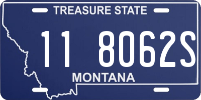 MT license plate 118062S