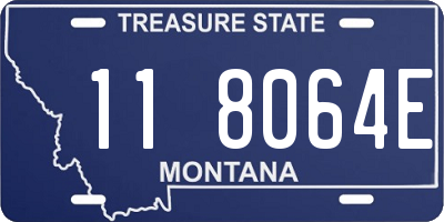 MT license plate 118064E