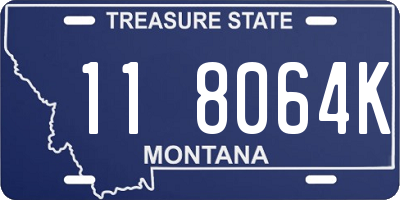 MT license plate 118064K