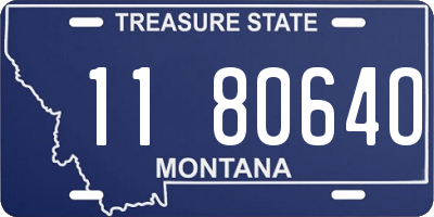 MT license plate 118064O
