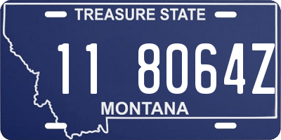 MT license plate 118064Z