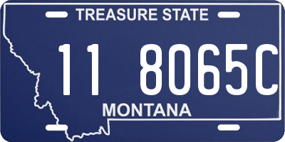 MT license plate 118065C
