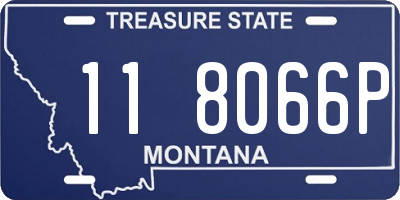 MT license plate 118066P