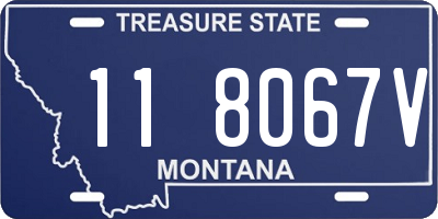 MT license plate 118067V