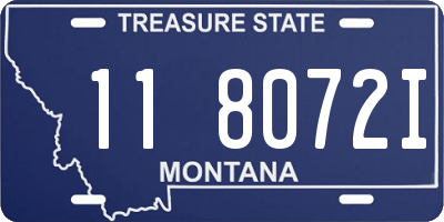 MT license plate 118072I