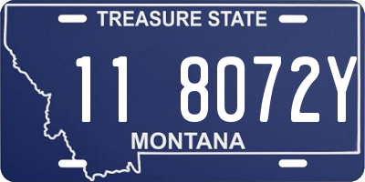 MT license plate 118072Y