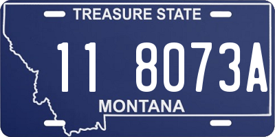 MT license plate 118073A