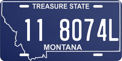 MT license plate 118074L