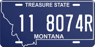 MT license plate 118074R