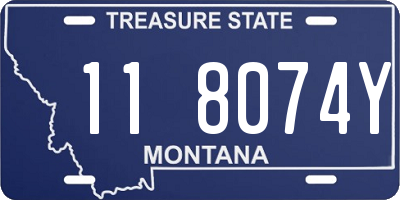 MT license plate 118074Y