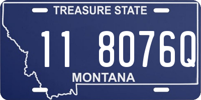 MT license plate 118076Q