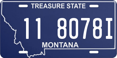 MT license plate 118078I