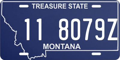 MT license plate 118079Z