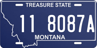 MT license plate 118087A