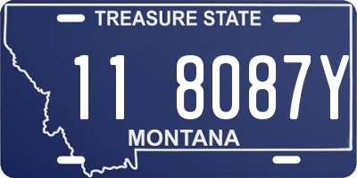 MT license plate 118087Y